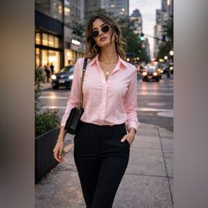 Sz S J.Crew Slim Fit Cotton Candy Pink Button Up Dress Shirt $98 MSRP